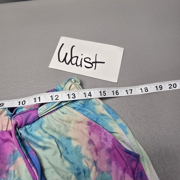 3/$15 full circle trends high rise tie dye lounge shorts women's size Large - Picture 3 of 9